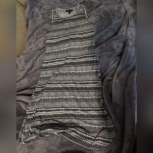 NWOT Elegant Black and White Patterned Dress